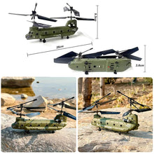 Load image into Gallery viewer, Remote Control Helicopter, S026H Military Transport RC Helicopter with Altitude Hold, One Key Take Off/Landing, LED Light, Low Battery Reminder
