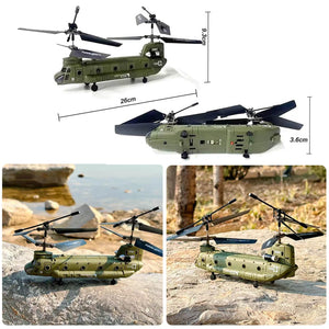 Remote Control Helicopter, S026H Military Transport RC Helicopter with Altitude Hold, One Key Take Off/Landing, LED Light, Low Battery Reminder