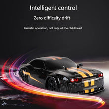 Load image into Gallery viewer, RC Drift Car, 1:14 Remote Control Car, 4WD 30KM/H High Speed RC Racing Car, 2.4GHz Electric Sport Drifting Car with LED Lights, 2 Batteries (Black)
