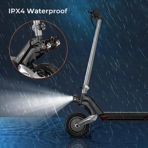 Electric Scooter for Adults with Storage Bag & 2 Chargers, 1600/800W Motor, 10'' Solid Tires, Up to 31 Miles Long Range & 28 Mph, 440LBS Max Load