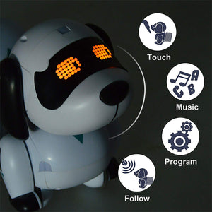 RC Robotic Interactive Intelligent Walking Dancing Doggy Programmable Electronic Pet Toy with Music