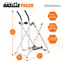 Load image into Gallery viewer, Gazelle Glider Elliptical Hybrid Exercise Machine for Home Gym - Pacer
