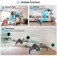 Load image into Gallery viewer, Drone With Camera 1080P for Kids And Adults, RC Quadcopter With Altitude Hold, Mini Drone With One Key Start, Waypoint Fly, Headless Mode
