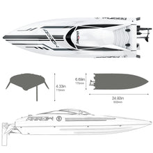 Load image into Gallery viewer, 25&quot; RC Brushless 30 MPH High Speed Boat Large Racing Remote Control Boat for Adults Kids
