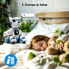 Load image into Gallery viewer, Robot Dog Toys for Kids Remote Control Interactive Robotic Pet Smart Programmable Puppy Electric Intelligent Robo (Blue)
