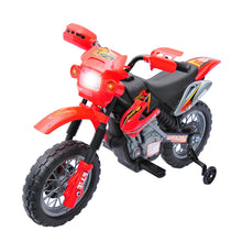 Load image into Gallery viewer, 6V Kids Ride-On Street Dirt Bike - Electric Motorcycle for Children with Training Wheels, Red
