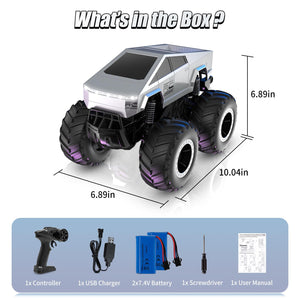 1:16 Remote Control Car, 2.4GHz Waterproof RC Cars, 4WD Amphibious RC Truck, All Terrain Off-Road Remote Control Monster Truck