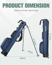 Load image into Gallery viewer, RIOROO Golf Stand Bag, Lightweight Par 3 Golf Bag Holds Up to 7 Clubs with Two Way Dividers Cooler Pocket Shoulder Strap and Multiple Storage Pockets for Men and Women
