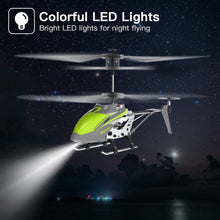 Load image into Gallery viewer, Remote Control Helicopter, SYMA S107H Mini RC Helicopter with Gyro, Altitude Hold, One Key Take Off/Landing for Adults Kids(Green)
