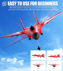 RC Planes for Kids Over 12 Years and up, Foam Remote Control Airplanes Flying Toys for Boys Girls,2CH Outdoor RC, Red