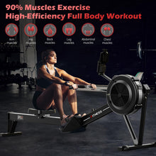 Load image into Gallery viewer, PASYOU Air Rowing Machine for Home,10-Level Resistance 350lbs Rower Machine,Foldable Row Machines Commercial with 54in Rail and Bluetooth Backlit Monitor, Adjustable Tablet Holder PR70
