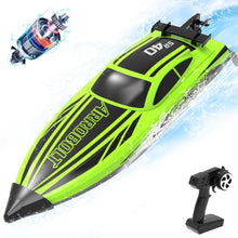 Load image into Gallery viewer, Brushless RC Boats for Adults, 30+MPH Fast Remote Control Boat with 2 Rechargeable Batteries for Lakes, 30+ Mins
