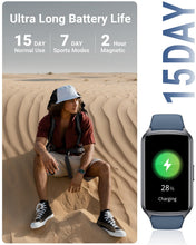 Load image into Gallery viewer, Amzhero Health Fitness Tracker with 24/7 Heart Rate, Blood Oxygen -Blue
