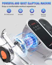 Load image into Gallery viewer, HJDFGSS Under Desk Elliptical Machine, Electric Leg Exerciser While Sitting for Seniors with Remote Control, Quiet Portable Seated Pedal Exerciser, Auto &amp; Manual Mode, 10 Speeds for Home Office（White）

