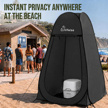 Load image into Gallery viewer, WolfWise Pop Up Shower Tent for Camping Essentials, Compact &amp; Lightweight
