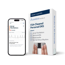Load image into Gallery viewer, KardiaMobile 1-Lead EKG Monitor, Medical-Grade FDA-Cleared Personal Heart Monitor, Detects Normal, AFib &amp; Arrhythmias, 30 Second Results, Works with Most Smartphones, HSA&amp;FSA Eligible
