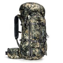Load image into Gallery viewer, MOXULE Pro 2400 Camo Frame Backpack - Meat Hauler Pack with Rain Cover
