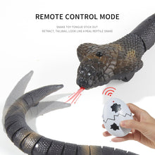 Load image into Gallery viewer, Remote Control Snakes Realistic Rc Snake Prank Cobra Rechargeable Smart Sensing Cat Toy with Infrared Controller Snake Toys, Prank Gifts
