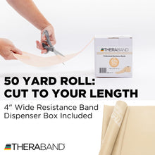 Load image into Gallery viewer, THERABAND Resistance Band, Tan, Extra Light, 50-Yard Roll, Elastic Band for Strength -Tan
