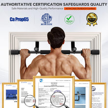 Load image into Gallery viewer, 440 lbs Upper Body Fitness Workout Bar| Multi-Grip Strength for Doorway | Indoor Chin-Up
