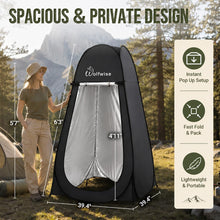 Load image into Gallery viewer, WolfWise Pop Up Shower Tent for Camping Essentials, Compact &amp; Lightweight
