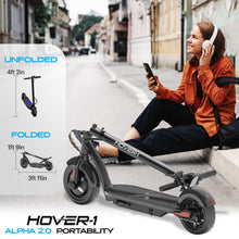 Load image into Gallery viewer, Foldable Electric Scooter with 450W Brushless Motor, 18 mph Max Speed, 10” Air-Filled Tires and 12 Mile Range
