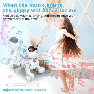 Robot Dog, Remote Control Dog Robot for Kids with Head Touch Sensing and Music Function, Programmable Interactive Funny Toy