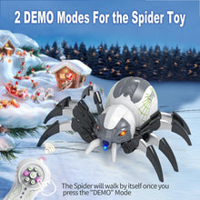 Load image into Gallery viewer, Remote Control Spider, RC Moving Spider Robot Toys for Kids, Halloween Gifts for Birthday Party Joke Pranks, Wireless Remote Controlled Spider
