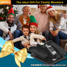 Load image into Gallery viewer, Under Desk Elliptical Machine, Electric Elliptical Exerciser for Senior, Quiet and Small Seated Pedal Exerciser for Training with Remote Control, Auto Mode and 12 Adjustable Speeds
