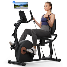 Load image into Gallery viewer, MERACH Recumbent Exercise Bike for Home, Upgraded Durable Magnetic Stationary Recumbent 350LB Capacity, S23
