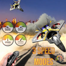 Load image into Gallery viewer, 4CH RC Plane - Remote Control Plane for Kids and Adults - RC Fighter Jet 4 Channel, Extra 2 Rechargeable Battery LED Airplane Fighter
