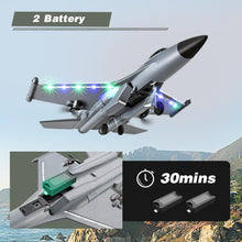 Load image into Gallery viewer, 4DRC G1 RC Plane 2.4GHz 4 Channel 6-axis Gyro Stabilizer RTF Glider Aircraft Plane Jet Fighter Toys, Easy to Fly,2 Battery
