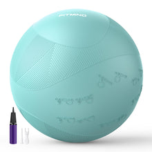 Load image into Gallery viewer, FITMIND Extra Thick Yoga Ball with Training Instruction, Anti-Burst Slip Resistant Exercise Ball with Pump for Pilates,Physical Therapy,Pregnancy Stability,Birthing Ball 22in 26in 30in
