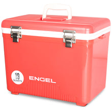 Load image into Gallery viewer, Engel UC19 19qt Leak-Proof, Air Tight, Drybox Cooler and Small Hard Shell Lunchbox for Men and Women in Red
