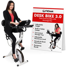 Load image into Gallery viewer, FitDesk Standing Exercise Bike Desk 3.0

