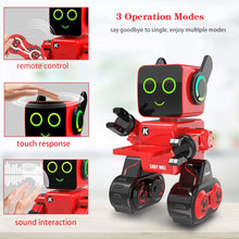 Load image into Gallery viewer, Remote Control Robot Toy for Kids, Programmable RC Robot, Speaks, Dance Moves, Plays Music. Built-in Coin Bank

