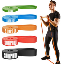 Load image into Gallery viewer, SUNPOW Pull Up Assistance Bands, Resistance Bands Set of 5 for Working Out, Pull Up Bands, Exercise Bands for Muscle Training, Stretching, Yoga, Physical Therapy for Men Women
