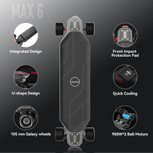 Load image into Gallery viewer, Electric Skateboard Longboard with Remote, 26Mph Top Speed,31Miles Range, 4 Speed Smooth Braking
