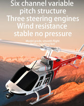 Load image into Gallery viewer, C138 RC Helicopter 2.4G 6CH 6-Axis Gyro Altitude Hold 1/33 Remote Control Plane Ready to Fly RTF(RED-White)
