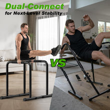 Load image into Gallery viewer, ZCMHAXJ Dip Bar with Dual Inner Connectors - Black
