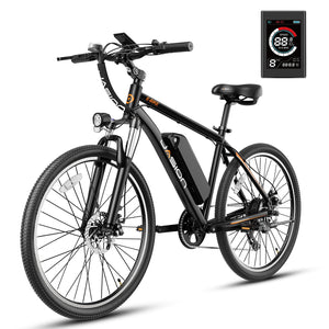 Electric Bike for Adults with Peak 500W Brushless Motor, 40Miles 20MPH Commuting Electric Mountain Bike with 360Wh Removable Battery