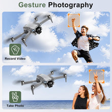 Load image into Gallery viewer, ASFSFQ PRO Drone with Camera for Adults 2k, Brushless Motors Drone for Kids Beginners, 40mins Flight Time with 2 Batteries, FPV Foldable RC Quadcopter, Toys Gifts for Teen Boys Girls, Beginner (Grey)
