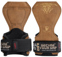 Load image into Gallery viewer, Cobra Grips Weight Lifting Gloves  (A PRO Brown Leather)

