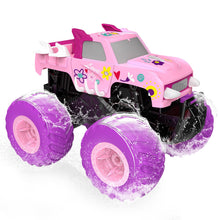 Load image into Gallery viewer, 1:16 Waterproof Pink RC Monster Truck Toys Amphibious Remote Control Car Pickup 4WD All-Terrain Toy Gift for Girls
