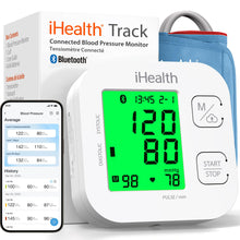 Load image into Gallery viewer, iHealth Track Smart Upper Arm Blood Pressure Monitor with Wide Range Cuff
