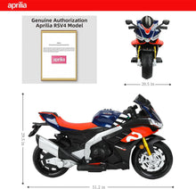 Load image into Gallery viewer, Licensed 24V Kids Electric Motorcycle for Kids, Speed Up to 5mph Ride-On Motorcycle (Normal Motors - 24V, Blue)
