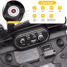 Load image into Gallery viewer, 12V 7Ah Electric Ride On Vehicle for Kids, Licensed BMW Motorcycle with 2 Speeds, Kids Motorcycle, LED Lights, Spring Suspension, Music
