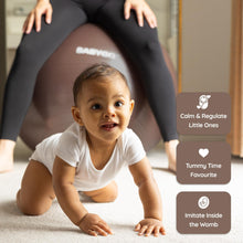 Load image into Gallery viewer, BABYGO Birthing Ball - Pregnancy Yoga Labor &amp; Exercise Ball &amp; Book Set Trimester Targeting (Mocha, 65cm)
