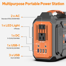Load image into Gallery viewer, Portable Power Station 300W,110V Solar Generator 280Wh(without Solar Panel)
