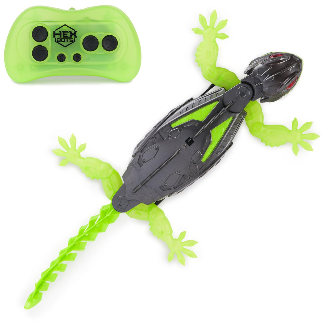 Wall Crawler Gecko, Rechargeable Remote Control Robot, Climbs Walls, LED Eyes, Ages 4+